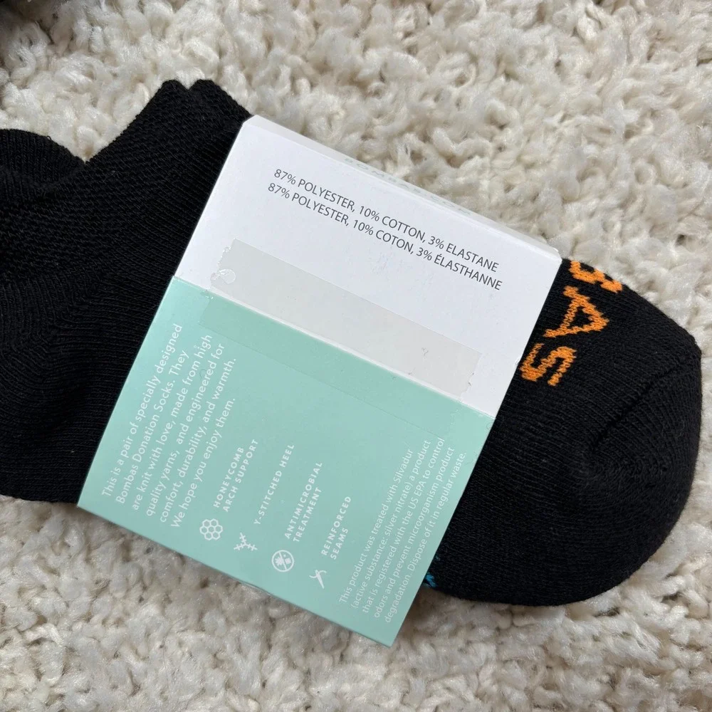 Bombas Women's Black Ankle Socks X Small Not‎ For Resale